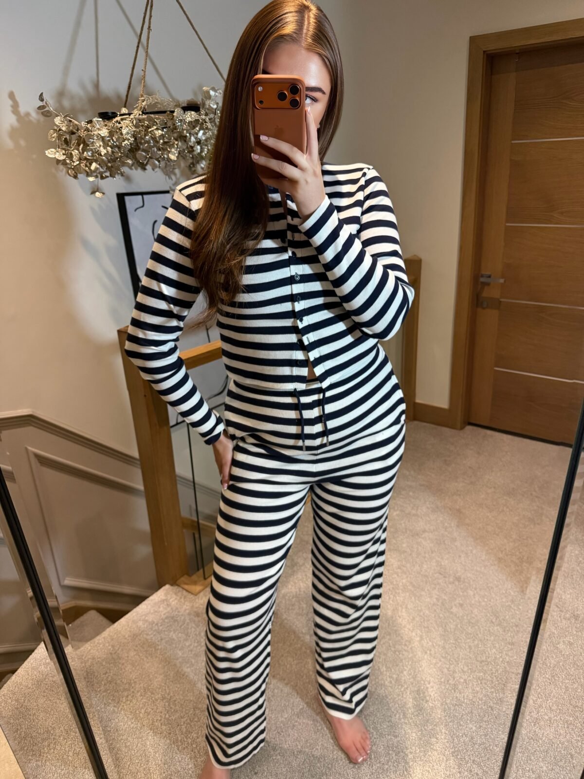 Stripe 2 Piece set  - Black Set