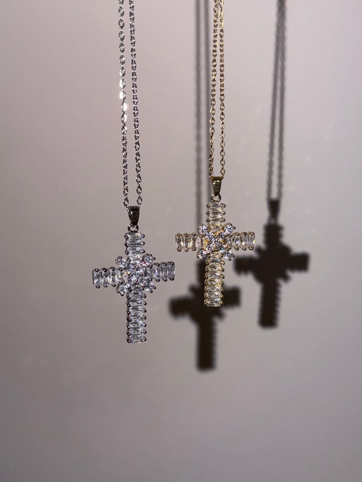 Gold & Silver Cross Necklaces