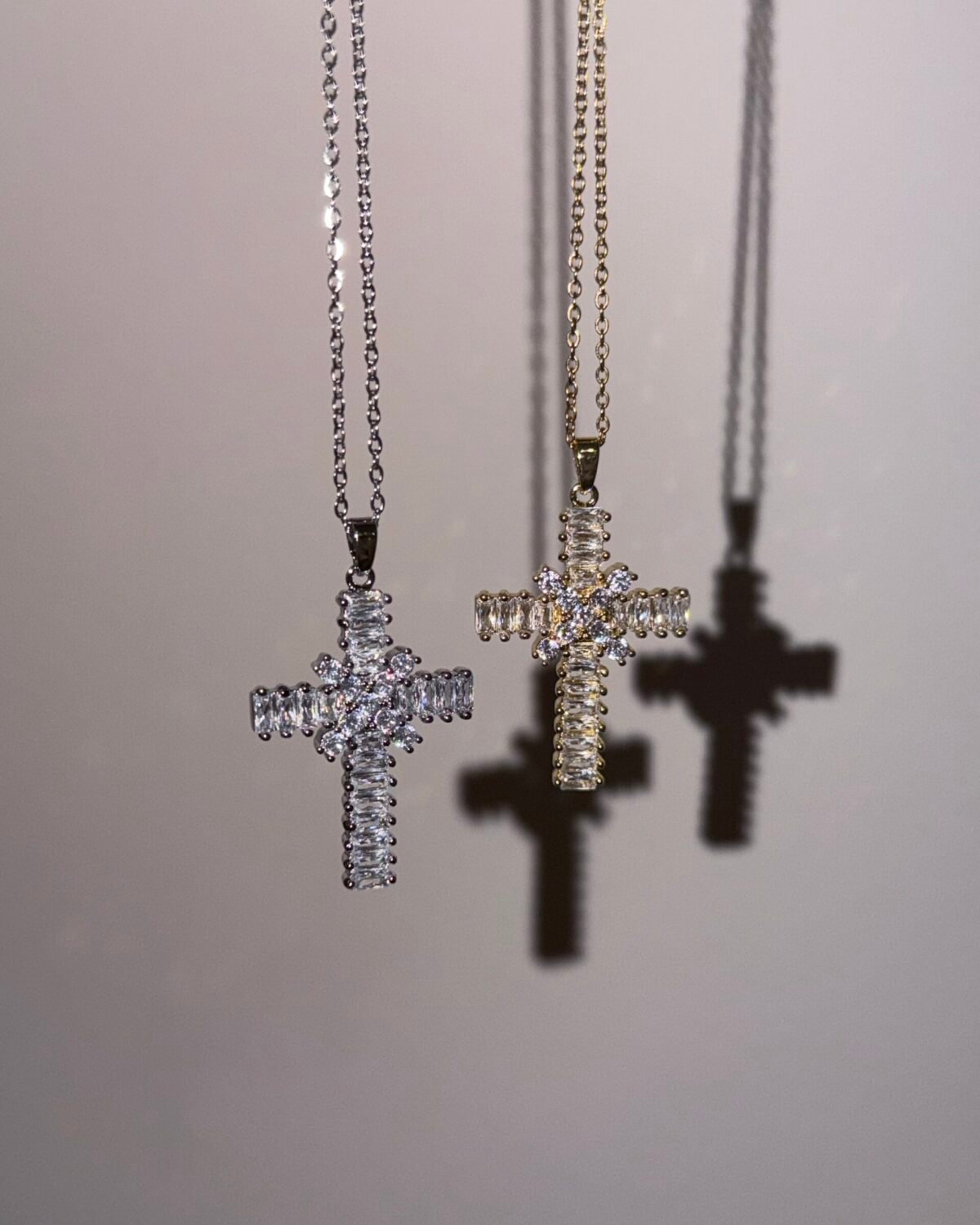 Gold & Silver Cross Necklaces