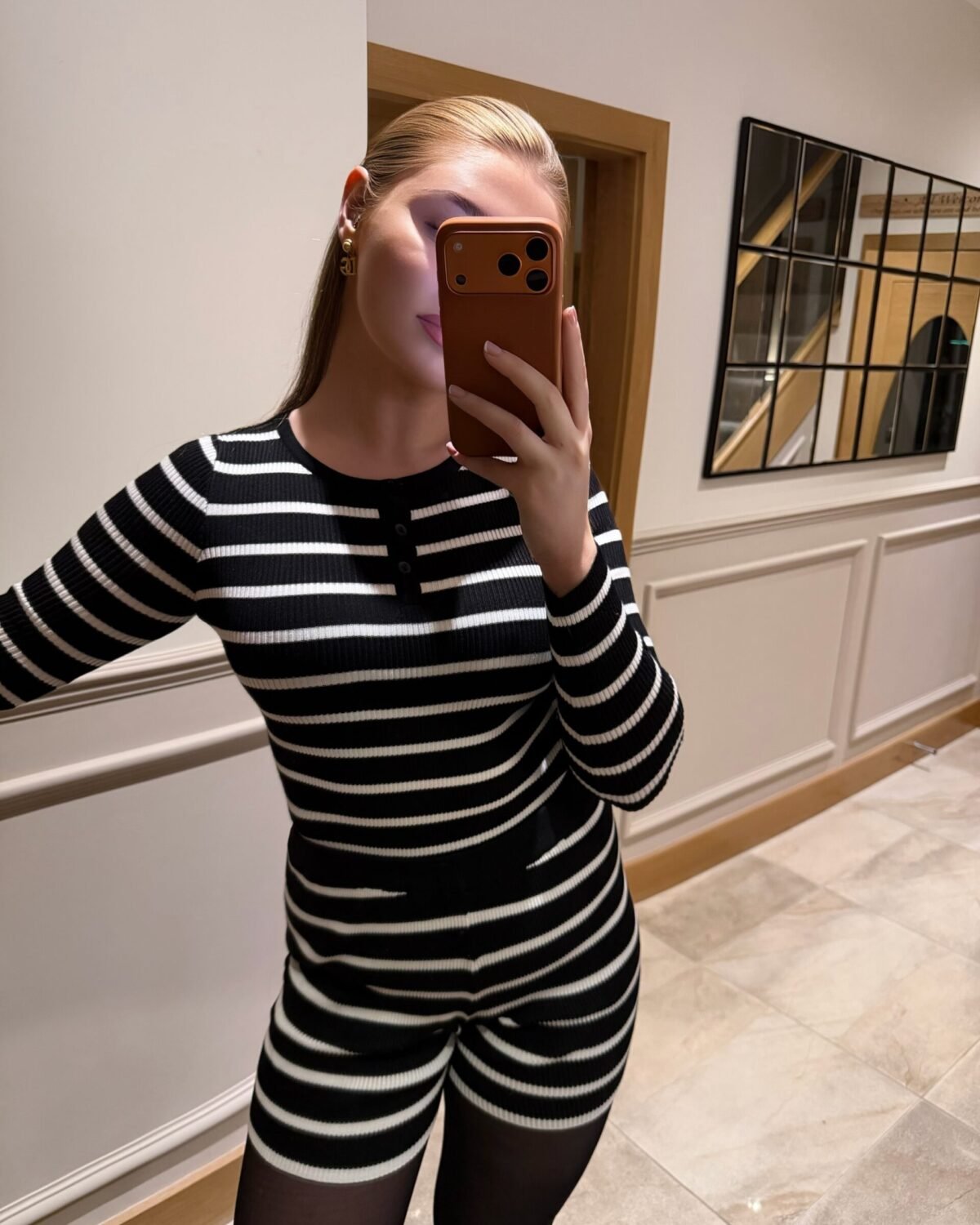 Black & White Co ord Stripe set