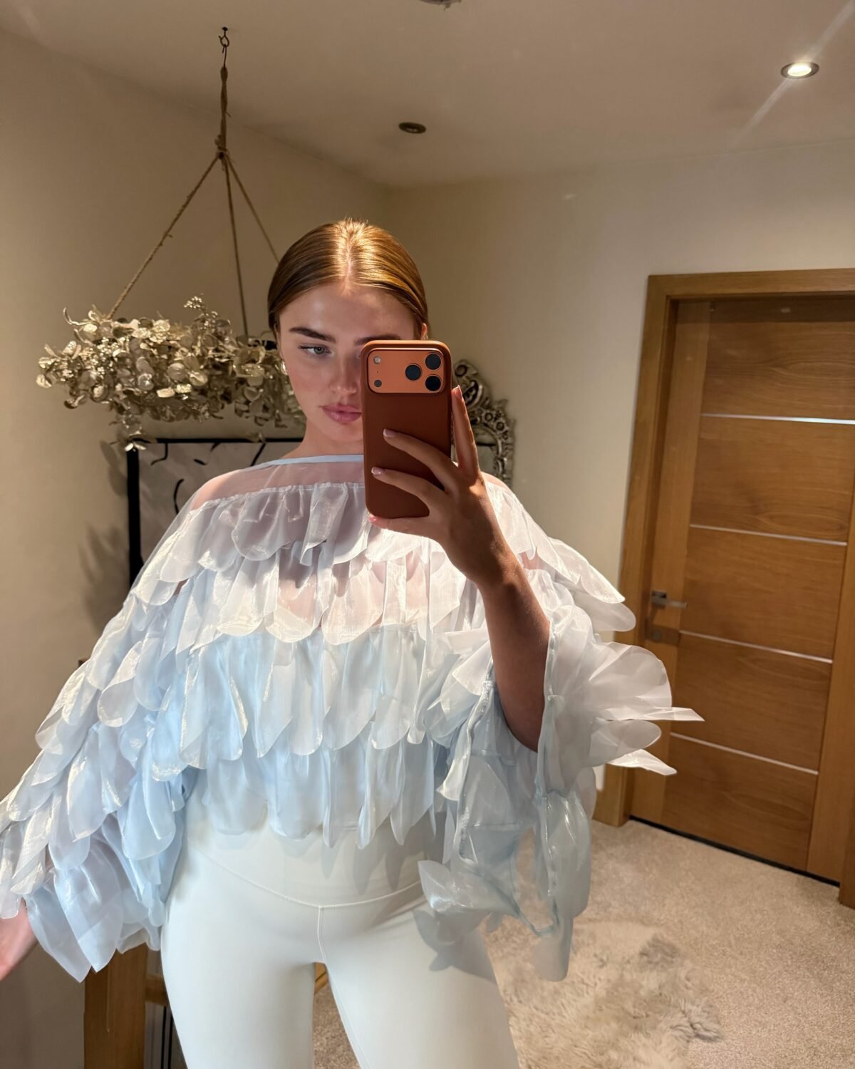 Blue Frill Top